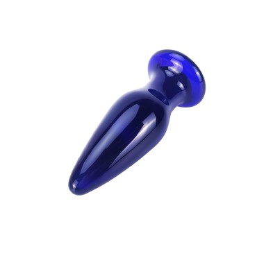 Szklany wibrujący korek analny sex buttplug 11cm